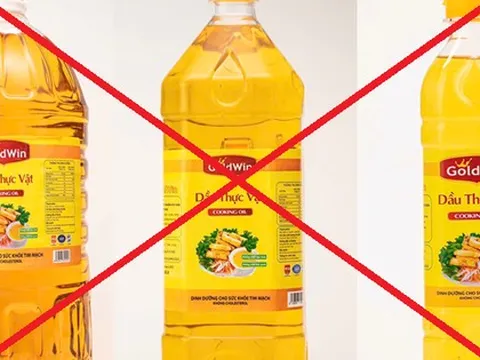Dầu ăn giả, kém chất lượng nhãn hiệu Goldwin Cooking Oil, công an phát đi thông báo khẩn