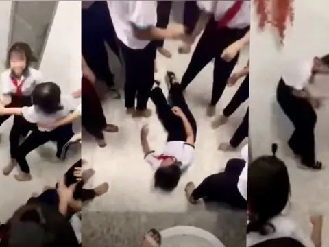 Nữ sinh cấp 2 ở TP.HCM bị đánh hội đồng ngay trong trường 0