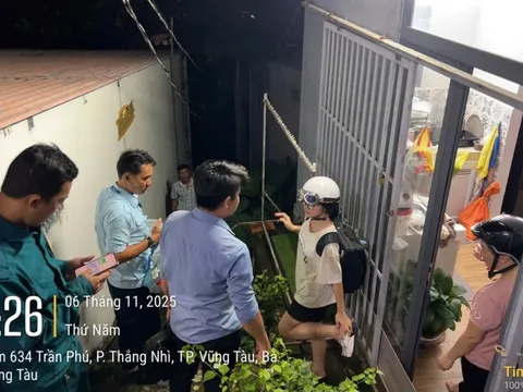 Ngay trong đêm, Vũng Tàu di dời 81 người khỏi khu vực có nguy cơ sạt lở