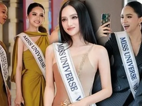 Gu thời trang đơn giản mà vẫn nổi bật của Hương Giang tại Miss Universe