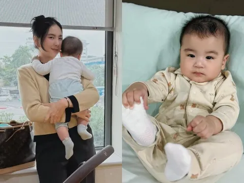 Quý tử của Mai Ngọc mới 6 tháng đã phát triển thể chất bằng bé 1 tuổi, nữ MC "tiêu chuẩn kép" cả mẹ lẫn con