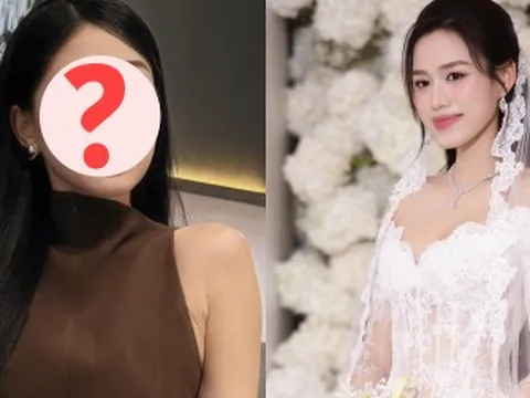 Á hậu cực thân, từng được Đỗ Hà bê tráp vắng mặt bất thường trong đám cưới tại Hà Nội