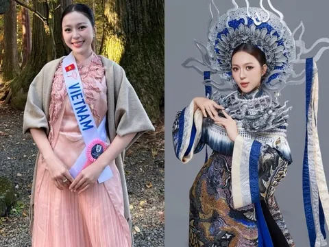 Kiều Duy suýt khóc trước khi thi National Costume ở Miss International 2025