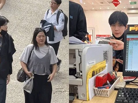 Kim Seon Ho dạo phố Hà Nội, mua cốm, mua cả... Iphone!