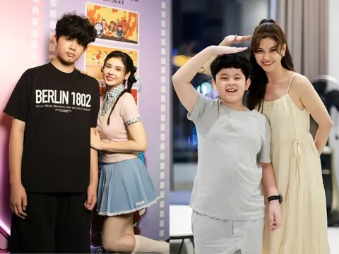 Nhận không ra con trai Trương Quỳnh Anh trong clip xuất hiện cùng mẹ: 13 tuổi cao 1m8, "lột xác" nhờ giảm cân
