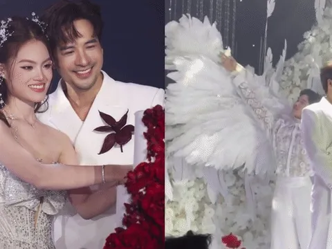 Đám cưới nam diễn viên Vbiz và vợ bác sĩ kém 16 tuổi: Cô dâu chú rể sánh đôi, dàn sao nổi tiếng tham dự