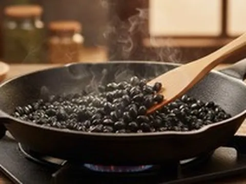 Cách làm nước đậu đen rang giảm cân