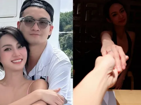 Vũ Thúy Quỳnh khoe nhẫn kim cương, đã được doanh nhân Đức Phạm cầu hôn?