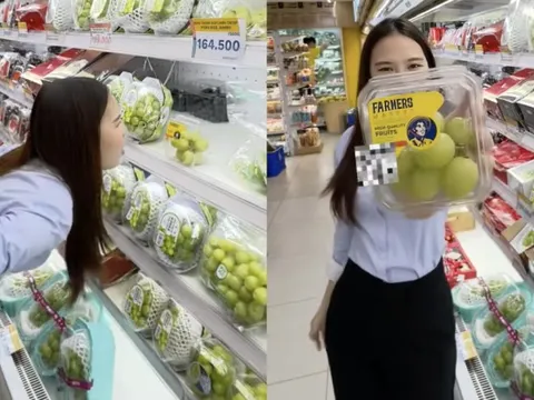 Cảnh tượng lạ trong siêu thị sát Tết dương: Tất cả là tại trend "ăn 12 quả nho"!