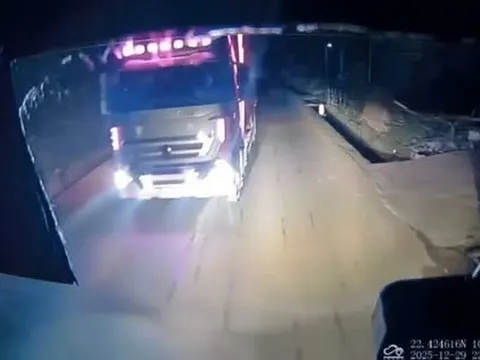 Nữ Tiktoker nổi tiếng dừng xe tải giữa đường để tranh luận việc “nháy đèn”