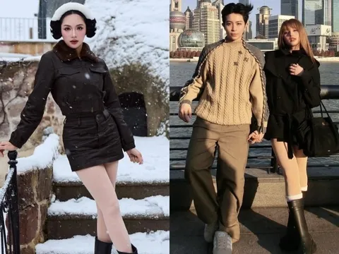 Thời trang vi vu đầu năm "vừa ấm vừa tôn dáng" của sao Việt