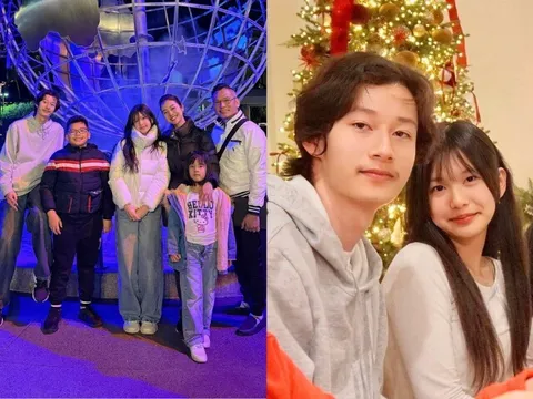 Vợ chồng Jennifer Phạm đưa 4 con đi chơi, ái nữ giống hệt bố nay xinh như hoa hậu, cao gần bằng anh trai Bảo Nam